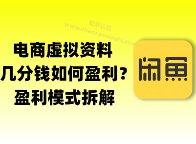 揭秘虚拟电商1分钱资料与卡券是如何获得收益的(详细拆解)-蟋蟀哥创业工作室