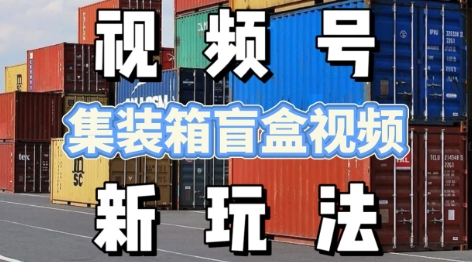 视频号新玩法，利用老外开集装箱盲盒视频，挣分成计划收益，月入过W，新手小白轻松上手-蟋蟀哥创业工作室